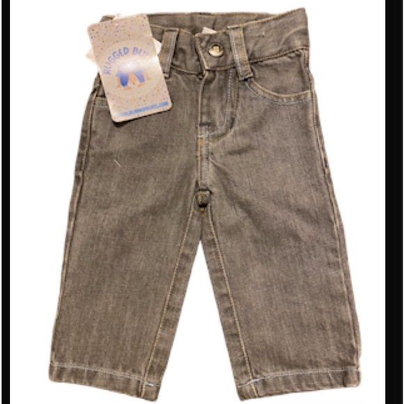 NWT Rugged Butts Gray Jeans 3-6m - Picture 3 of 6